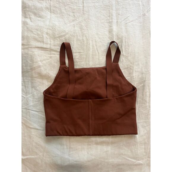 Girlfriend Collective Mia Bra in Cocoa - sz small - Picture 2 of 3